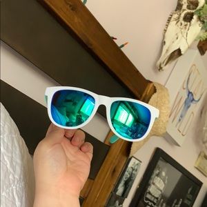 Victoria’s Secret pink reflective glasses